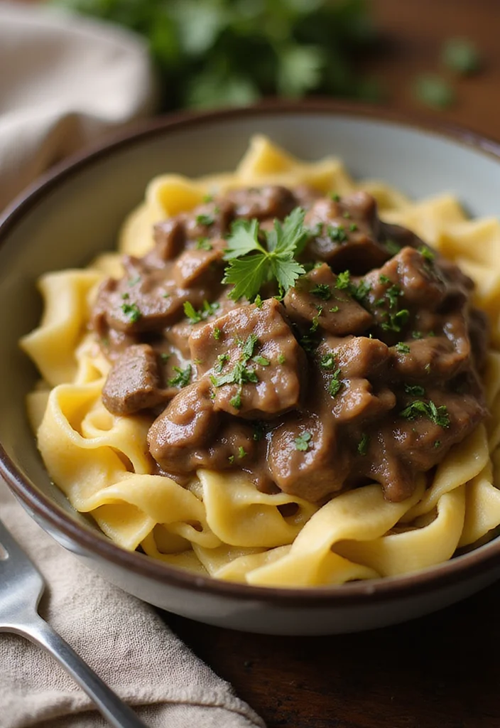 12 Crowd-Pleaser Braised Beef Ideas You’ll Save Immediately - 3. Hearty Beef Stroganoff 1