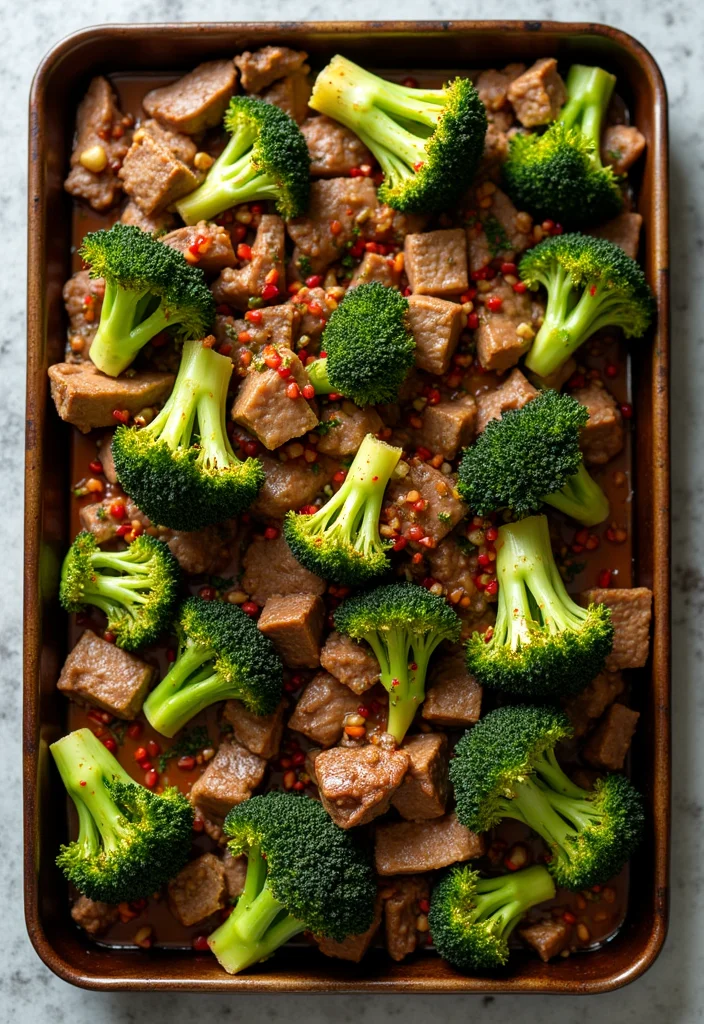 12 Sheet Pan Beef And Broccoli Recipes Packed With Big Flavor - 2. Spicy Garlic Beef and Broccoli 1