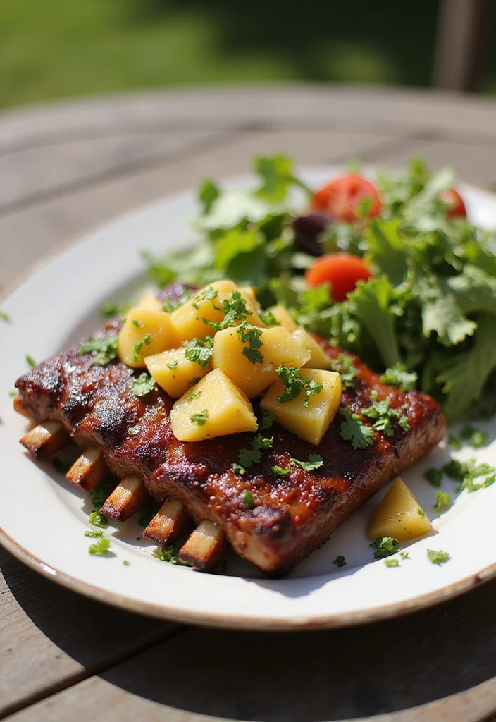 13 Beef Ribs On The Grill Meals Perfect For Weeknight Cooking - 11. Smoky BBQ Beef Ribs with Pineapple Salsa 1