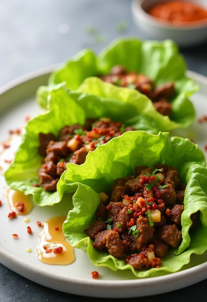 13 Korean Beef Lettuce Wraps Recipes That Taste Incredible - 8. Honey Garlic Beef Lettuce Wraps 1