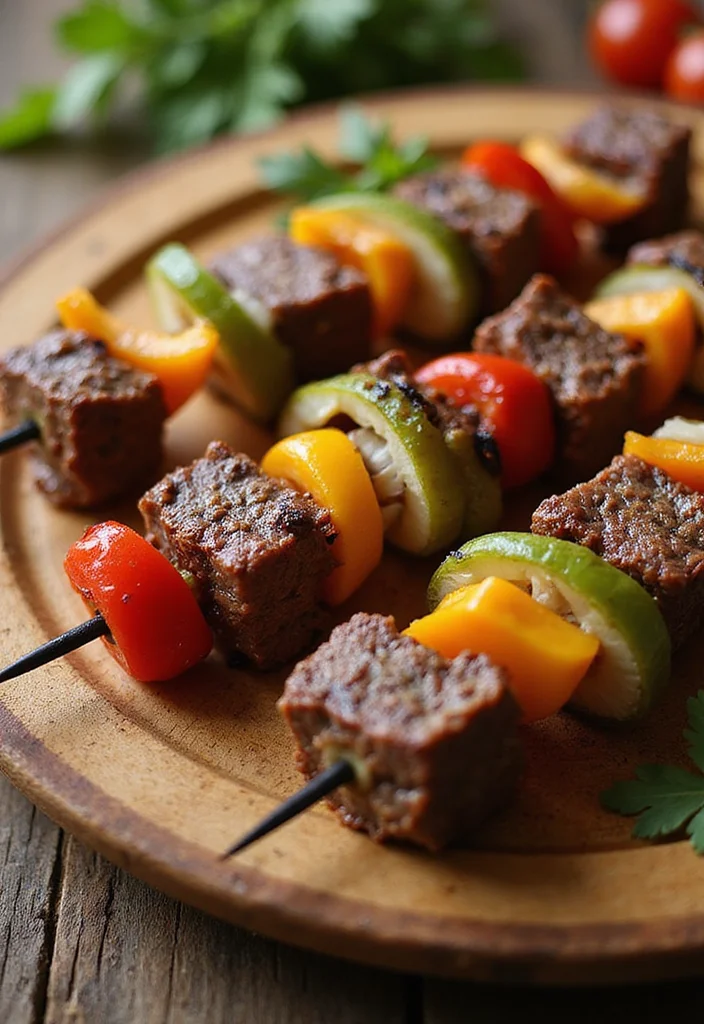 14 Comfort Food Beef Kabobs In Oven Dishes To Warm Your Night - 1. Classic Beef & Vegetable Kabobs 1