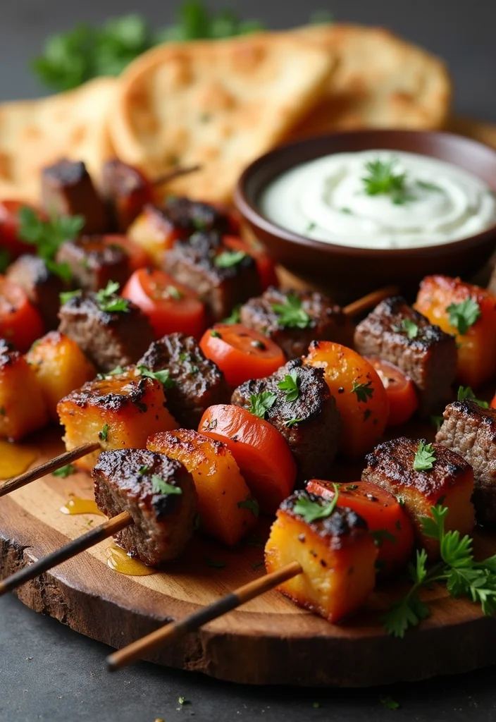 14 Comfort Food Beef Kabobs In Oven Dishes To Warm Your Night - 3. Mediterranean Beef Kabobs 1