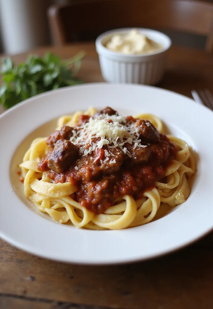 14 Crowd-Pleaser Beef Oxtail Ideas You'll Save Immediately - 5. Oxtail Ragu over Pasta 1
