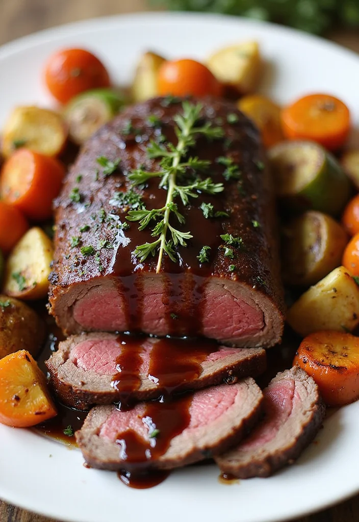 14 Fast & Flavorful Beef Sirloin Tip Roast Recipes To Cook This Week - 11. Beef Sirloin Tip Roast with Balsamic Glaze 1