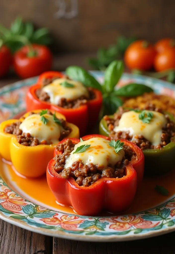 14 Ground Beef Mexican Casserole Meals Perfect For Weeknight Cooking - 13. Ground Beef Stuffed Peppers 1