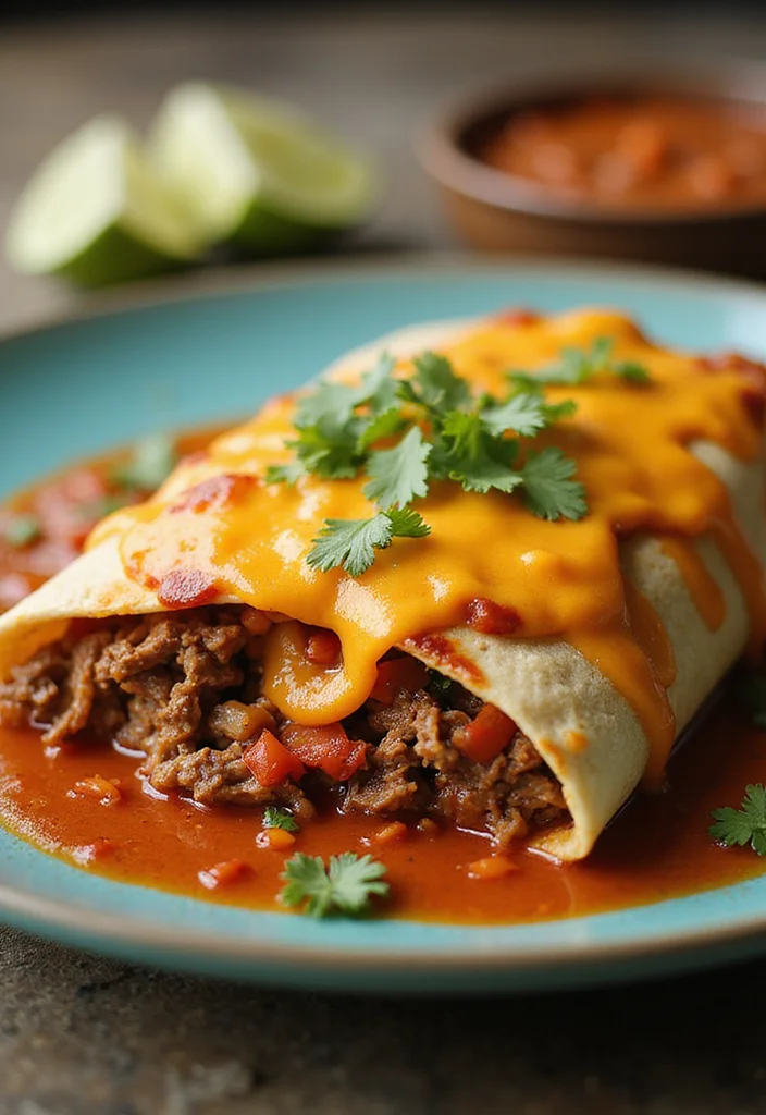 14 Shredded Beef Burritos Recipes Packed With Big Flavor - 11. Tex-Mex Shredded Beef Burrito 1