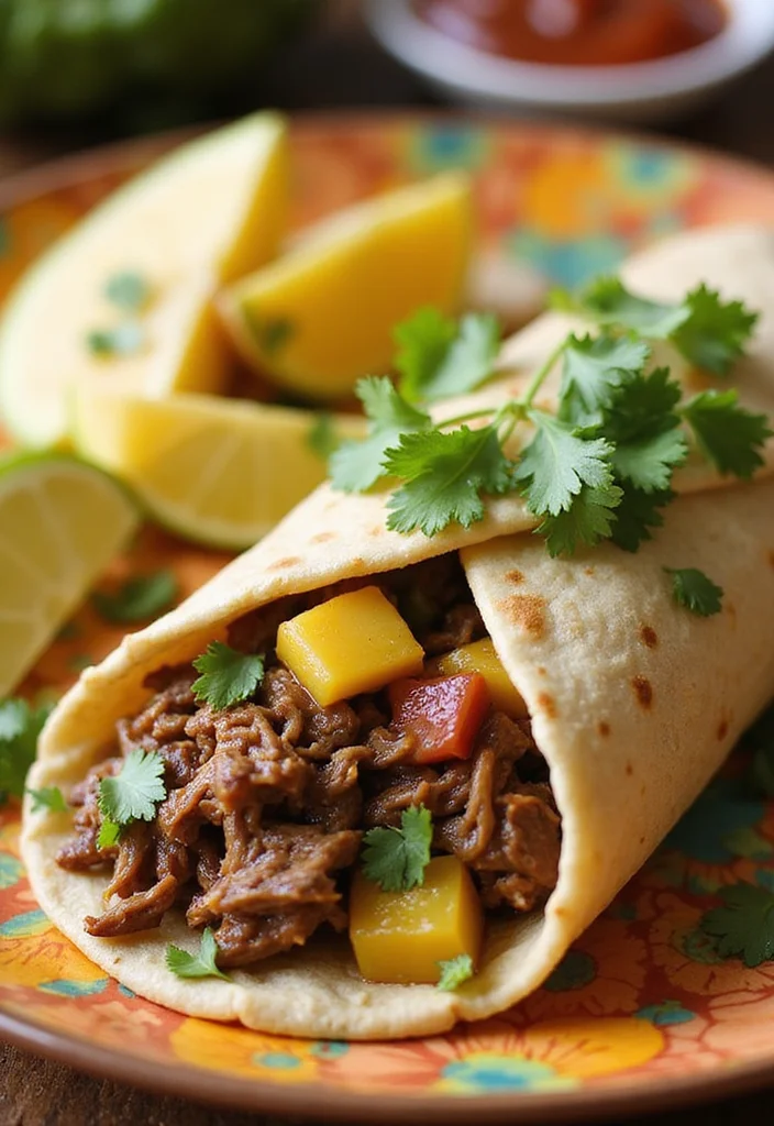 14 Shredded Beef Burritos Recipes Packed With Big Flavor - 12. Hawaiian Shredded Beef Burrito 1