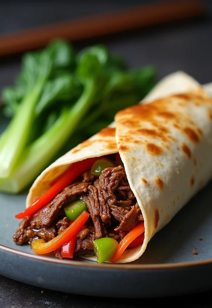 14 Shredded Beef Burritos Recipes Packed With Big Flavor - 5. Teriyaki Shredded Beef Burrito 1