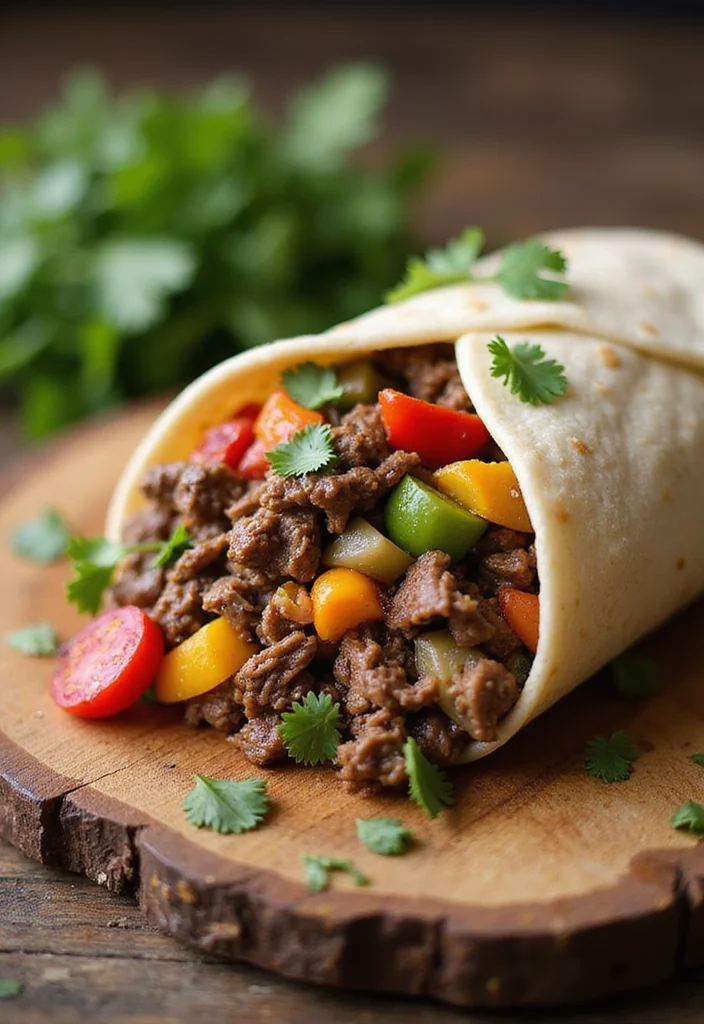 14 Shredded Beef Burritos Recipes Packed With Big Flavor - 7. Veggie Loaded Shredded Beef Burrito 1