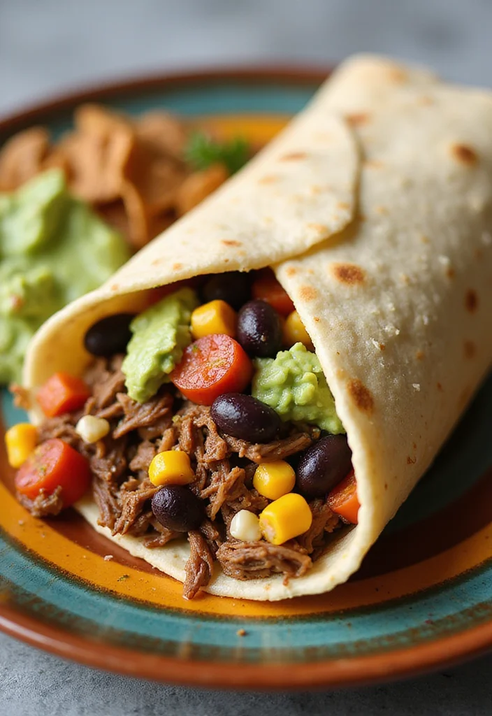 14 Shredded Beef Burritos Recipes Packed With Big Flavor - 8. Southwest Shredded Beef Burrito 1