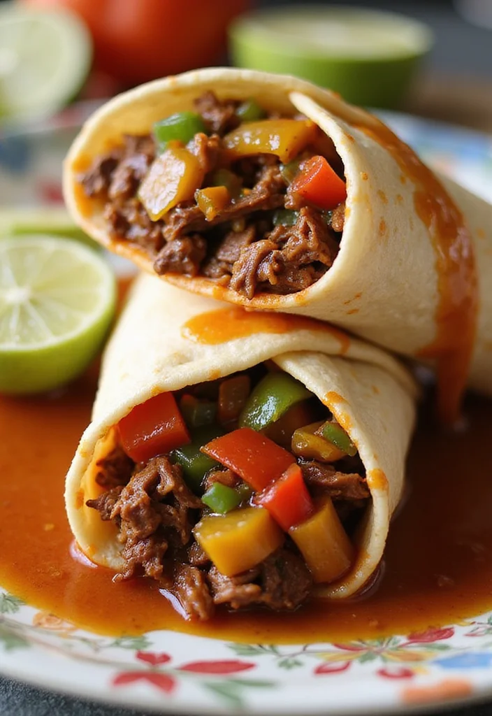 14 Shredded Beef Burritos Recipes Packed With Big Flavor - 9. Sweet and Sour Shredded Beef Burrito 1