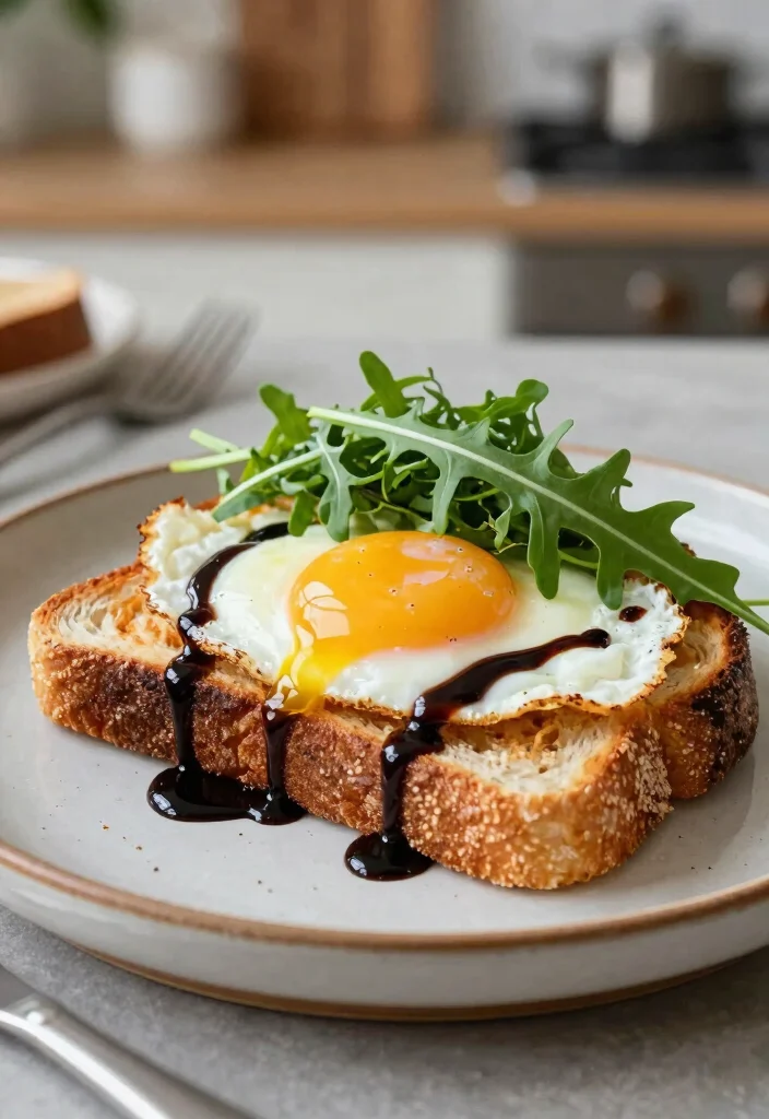15 Bread and Egg Recipes: Simple Comfort Meals - 10. Egg and Balsamic Glazed Toast 1