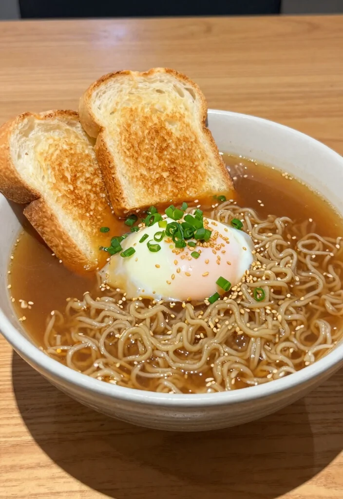 15 Bread and Egg Recipes: Simple Comfort Meals - 14. Egg and Bread Ramen Bowl 1