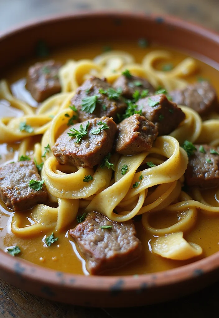 15 Comfort Food Beef And Noodles Dishes To Warm Your Night - 14. Beef and Noodles in Garlic Butter Sauce 1