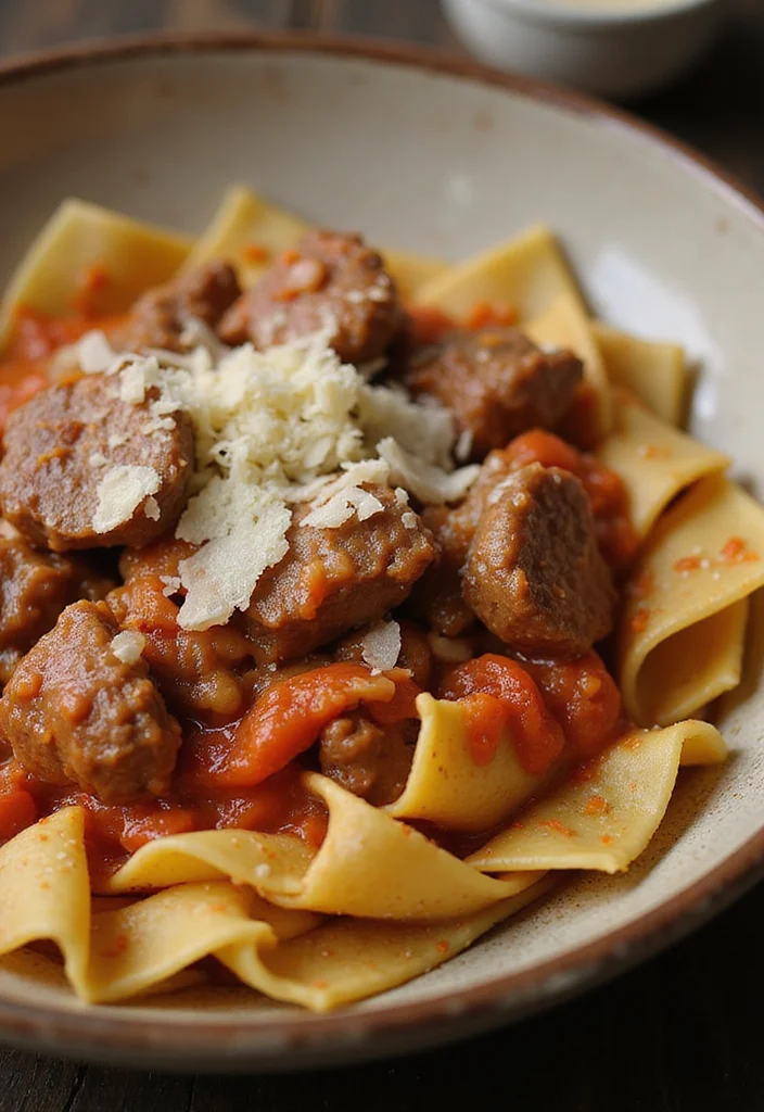 15 Comfort Food Beef And Noodles Dishes To Warm Your Night - 15. Beef and Noodles with Creamy Tomato Sauce 1