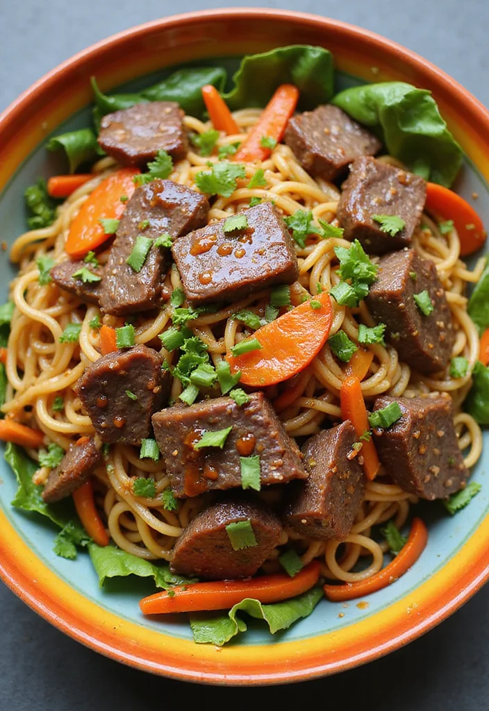 15 Comfort Food Beef And Noodles Dishes To Warm Your Night - 4. Beefy Noodle Salad 1
