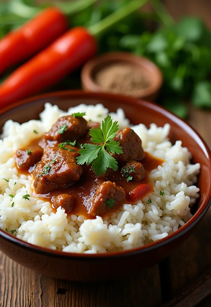 15 Easy Beef Stew With Rice Meals That Always Impress - 1. Classic Beef Stew with White Rice 1
