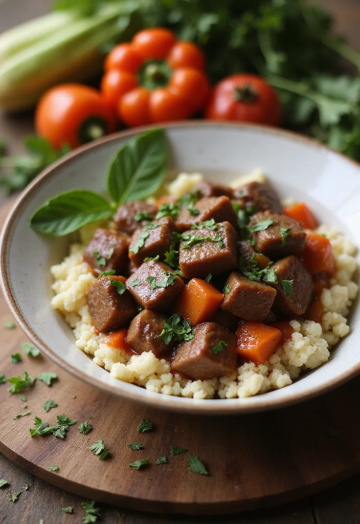 15 Easy Beef Stew With Rice Meals That Always Impress - 15. Beef Stew with Cauliflower Rice 1