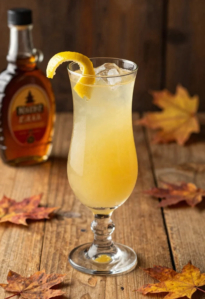 15 French 75 Cocktail Recipes: Classic Sparkling Drinks - 11. Maple French 75 1