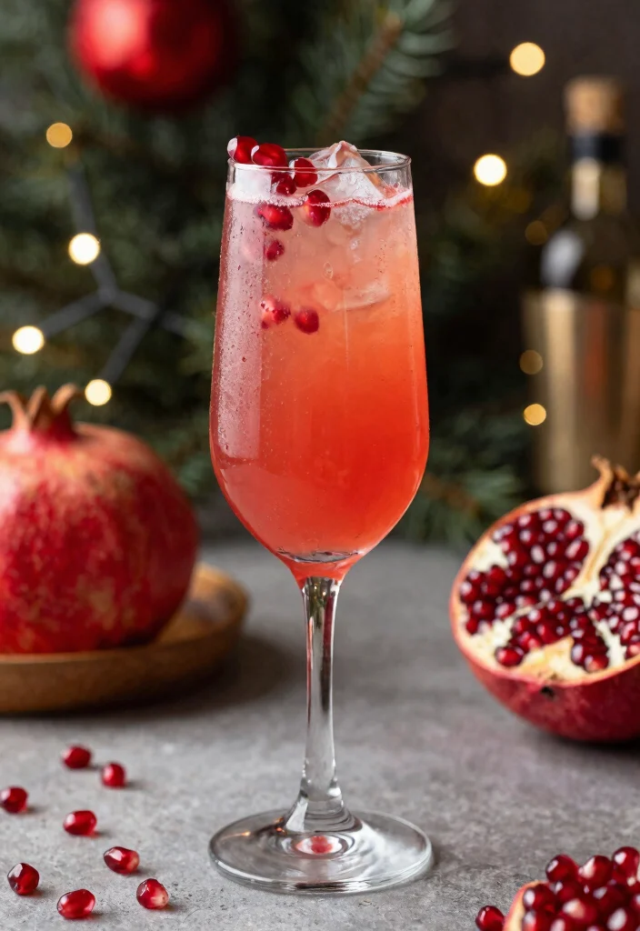 15 French 75 Cocktail Recipes: Classic Sparkling Drinks - 15. Pomegranate French 75 1