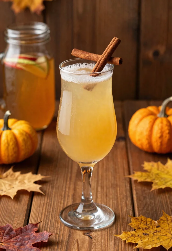 15 French 75 Cocktail Recipes: Classic Sparkling Drinks - 9. Autumn Spice French 75 1