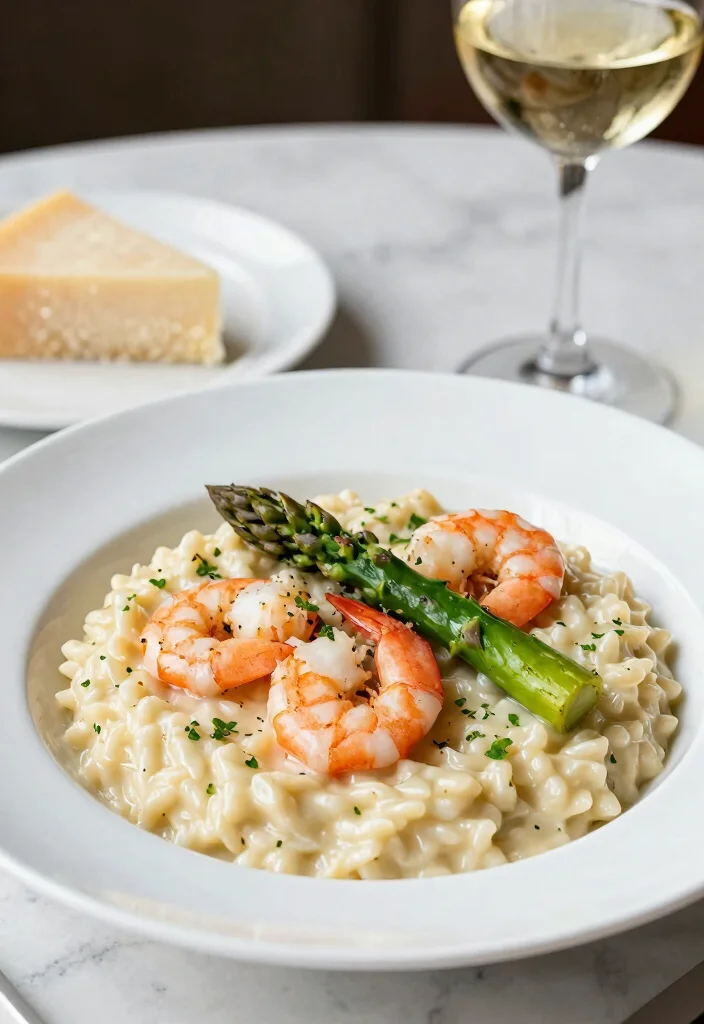 15 Frozen Cooked Shrimp Recipes for Fast, Flavorful Dinners - 13. Shrimp and Asparagus Risotto 1