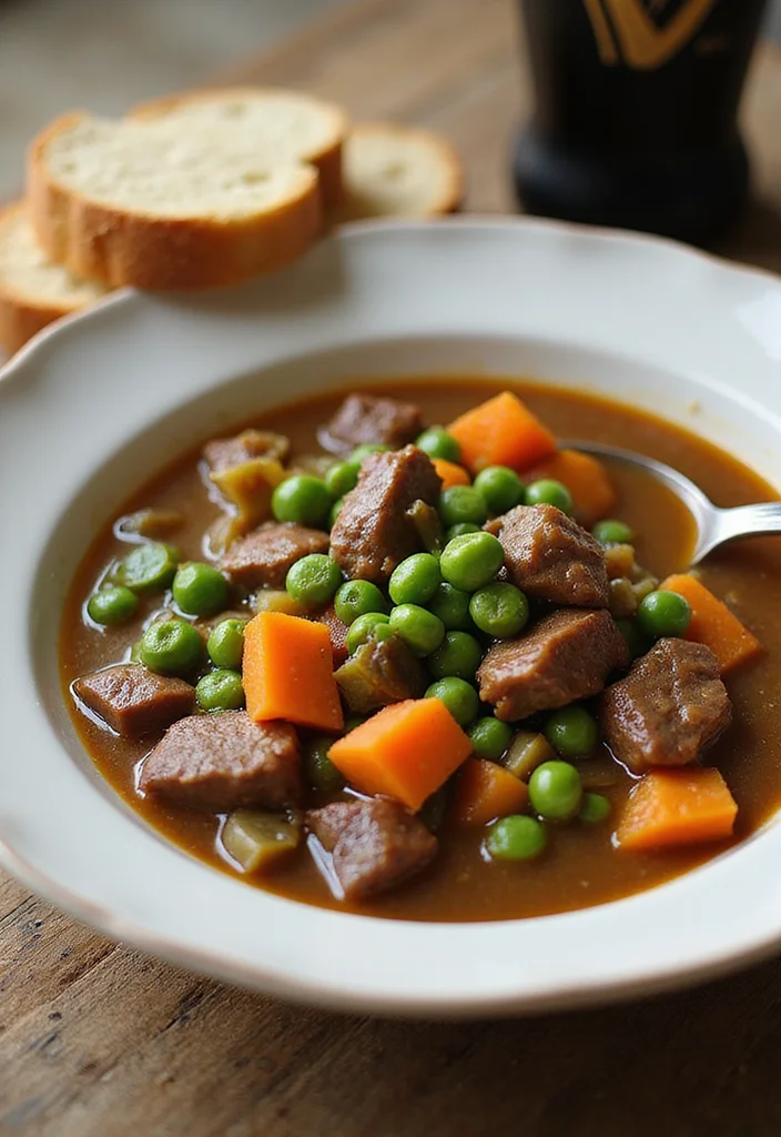 15 Guinness Beef Stew Recipes Packed With Big Flavor - 11. Guinness Beef Stew with Peas 1