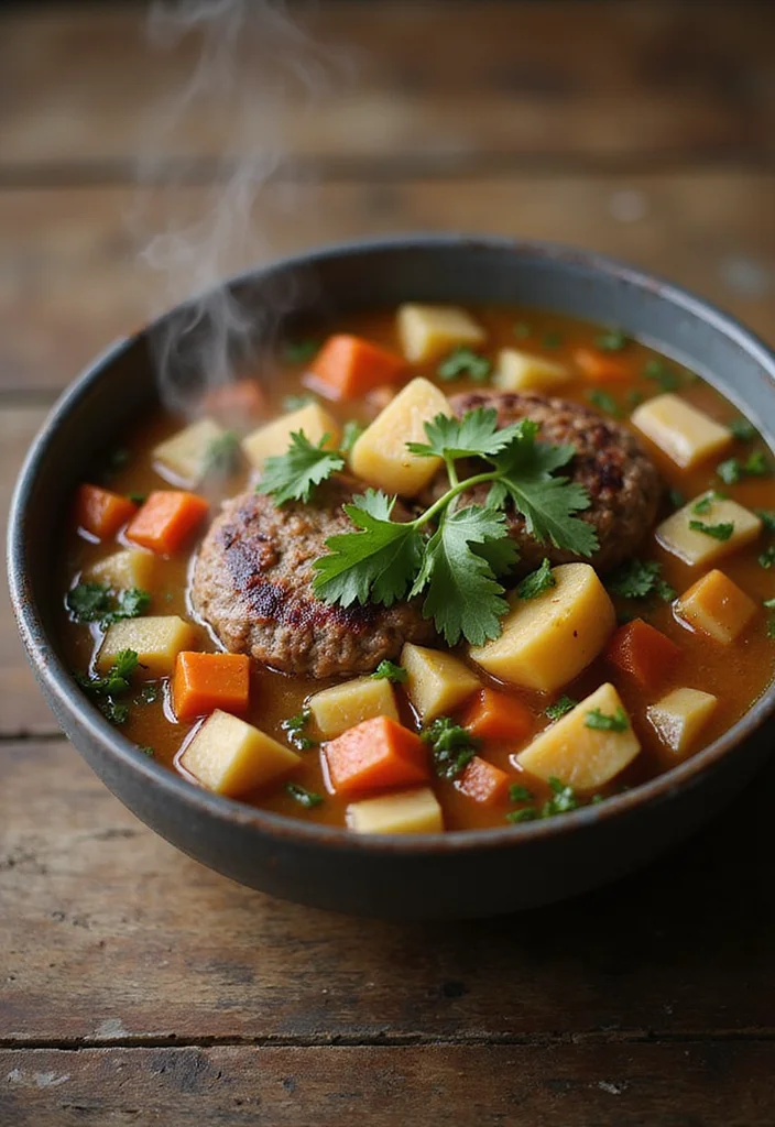 15 Must-Try Beef Patties Dishes For Busy Nights - 8. Beef Patty Soup 1