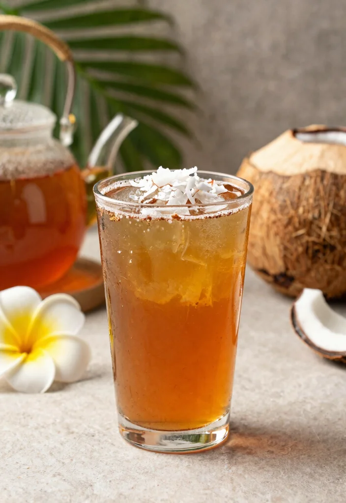 16 Coconut Rum Drinks Recipes Tropical Party Favorites - 11. Tropical Coconut Tea 1