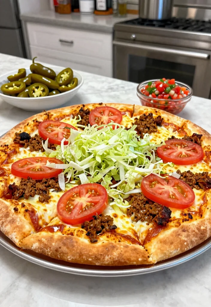 16 French Bread Pizza Recipes for Quick Customizable Dinners - 8. Taco French Bread Pizza 1