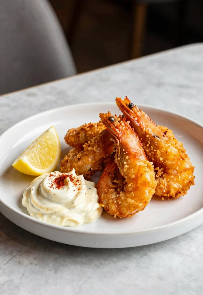 16 Fried Shrimp Recipes: Easy Crispy Weeknight Meals - 11. Fried Shrimp with Garlic Aioli 1