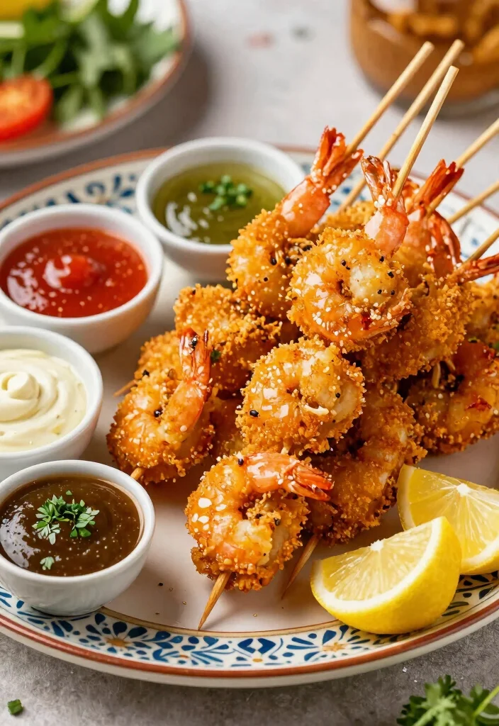 16 Fried Shrimp Recipes: Easy Crispy Weeknight Meals - 13. Fried Shrimp Skewers 1