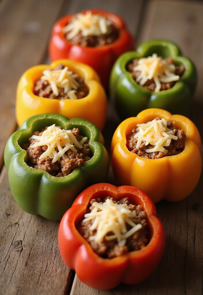 16 Genius Ways To Use Ground Beef Spaghetti Sauce Tonight - 1. Beefy Stuffed Peppers 1