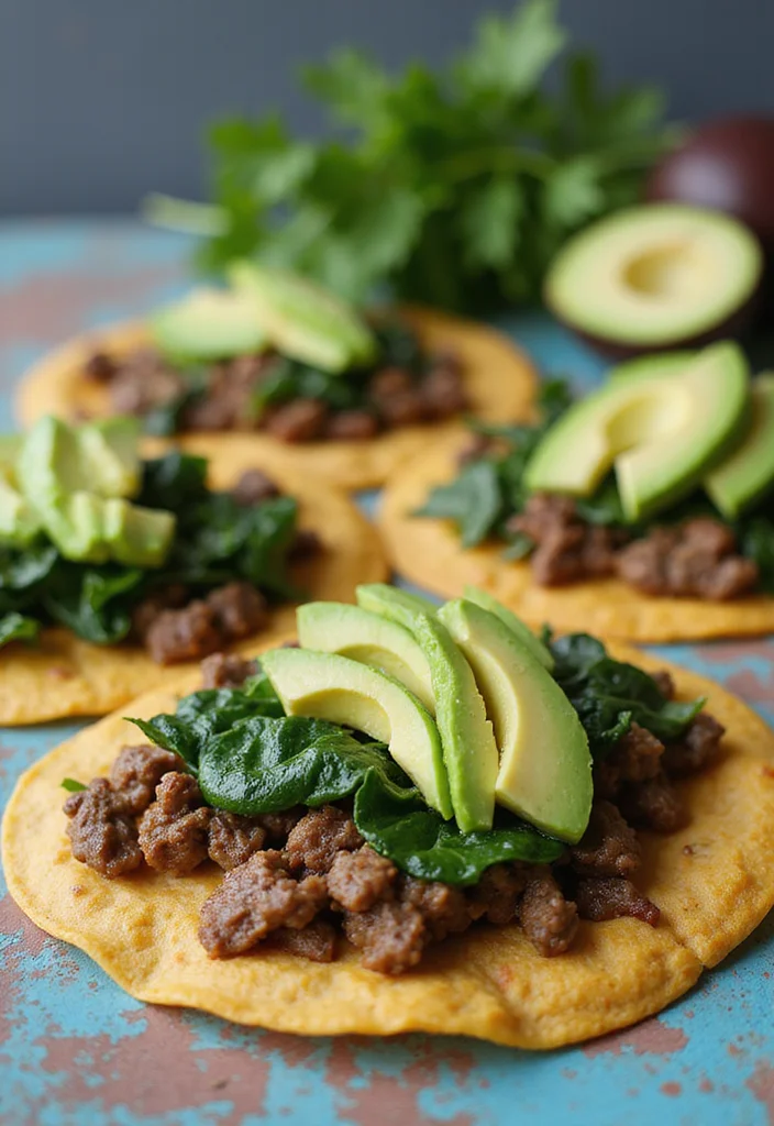 16 Underrated Baked Beef Tacos Recipes Worth Making - 14. Beef & Spinach Tacos 1