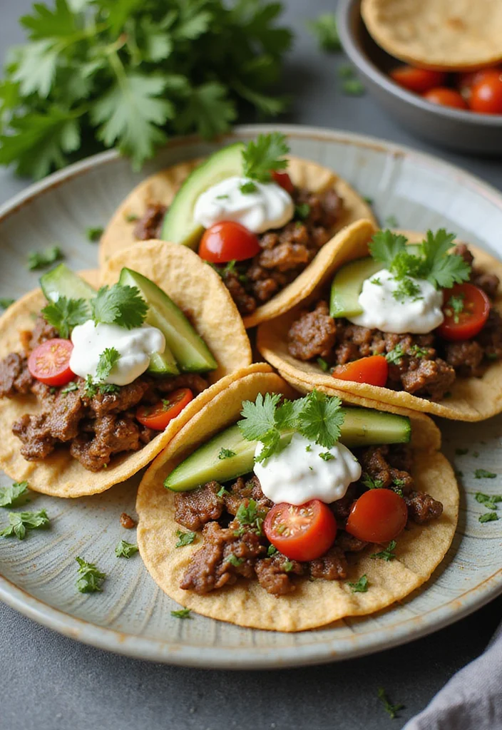 16 Underrated Baked Beef Tacos Recipes Worth Making - 6. Mediterranean Beef Tacos 1