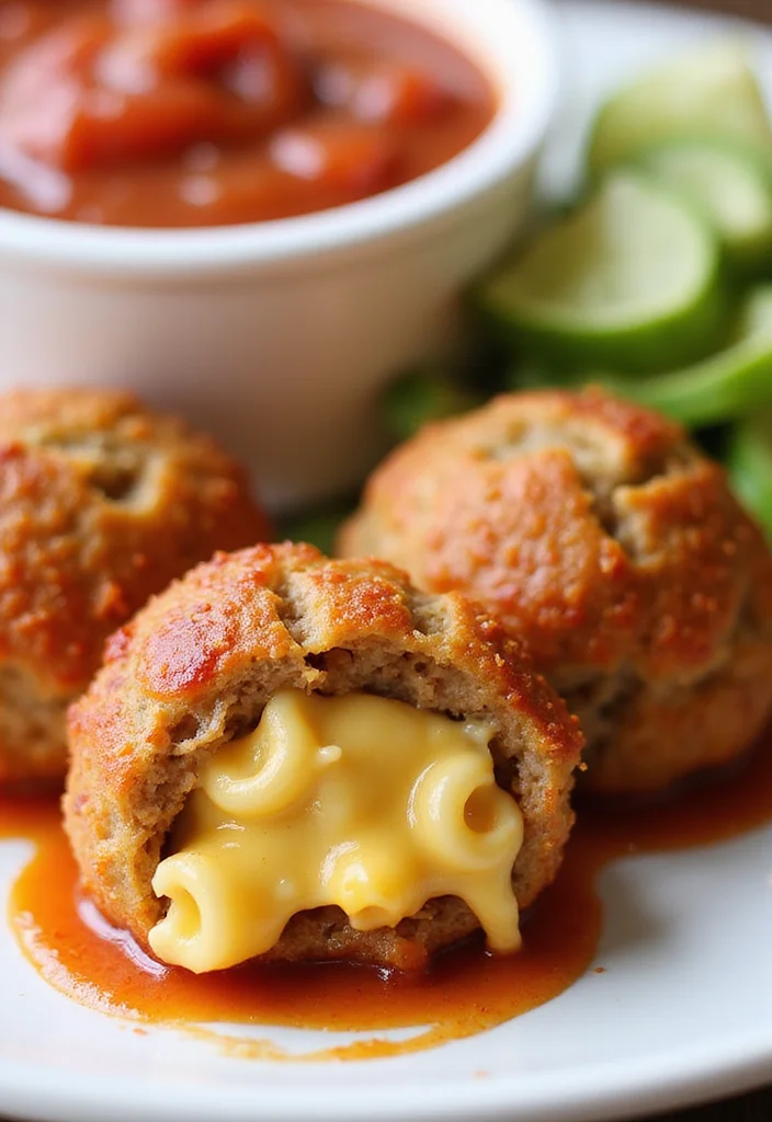 16 Underrated Mac And Cheese With Ground Beef Recipes Worth Making - 13. Mac and Cheese Stuffed Meatballs 1