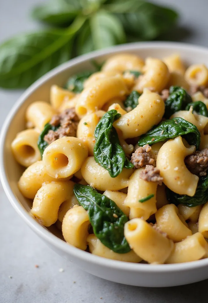 16 Underrated Mac And Cheese With Ground Beef Recipes Worth Making - 7. Mac and Cheese with Spinach and Beef 1