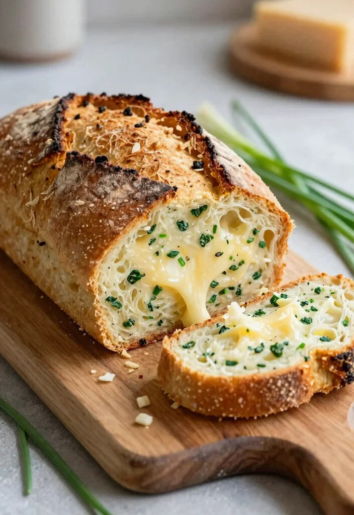17 Artisan Bread Recipes Dutch Oven Crusty Bakery Style - 16. Savory Cheese and Chive Bread 1