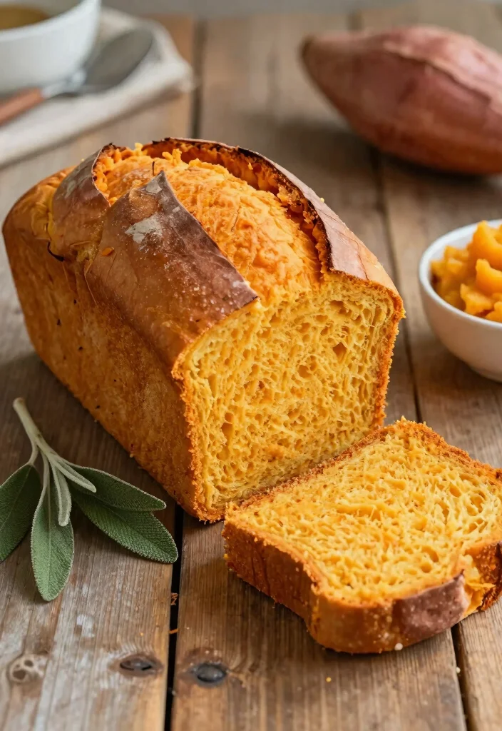 17 Artisan Bread Recipes Dutch Oven Crusty Bakery Style - 3. Sweet Potato and Sage Bread 1