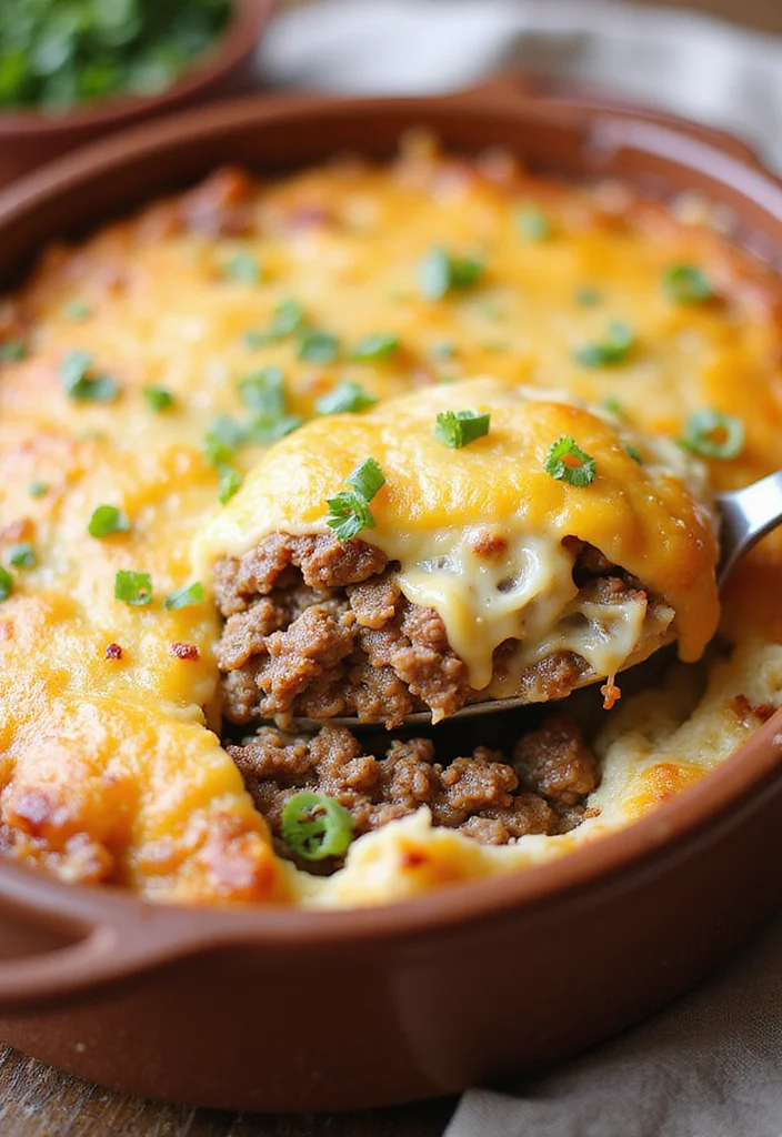 17 Ground Beef Gravy Mashed Potato Dinners That Even Picky Eaters Love - 11. Ground Beef and Cauliflower Mash Bake 1