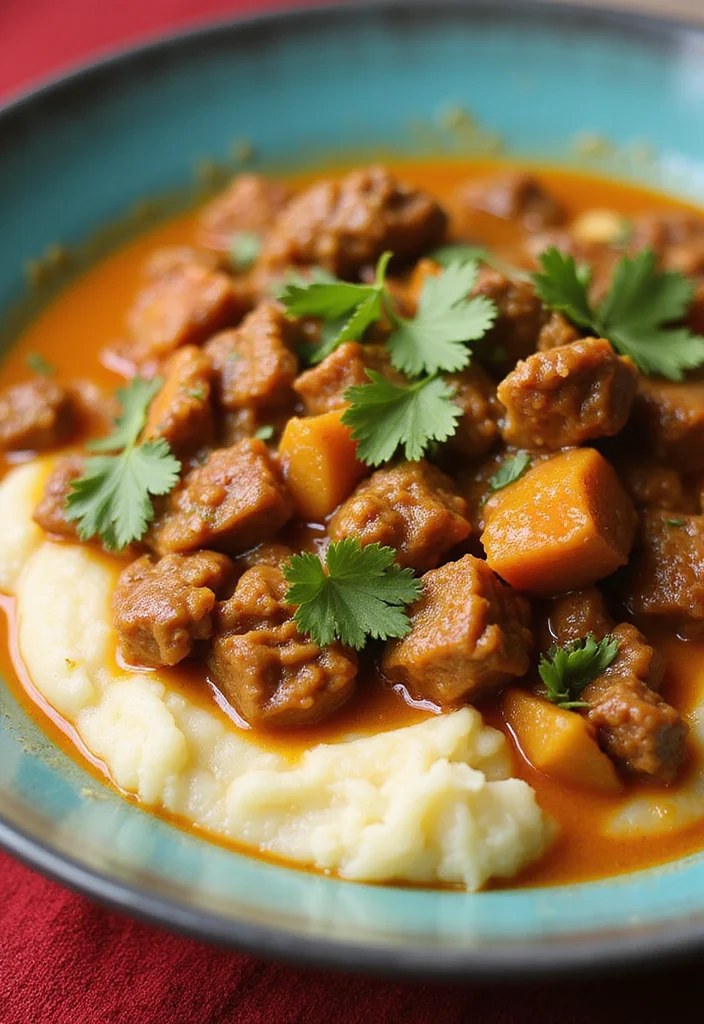 17 Ground Beef Gravy Mashed Potato Dinners That Even Picky Eaters Love - 14. Ground Beef Curry with Mashed Potatoes 1