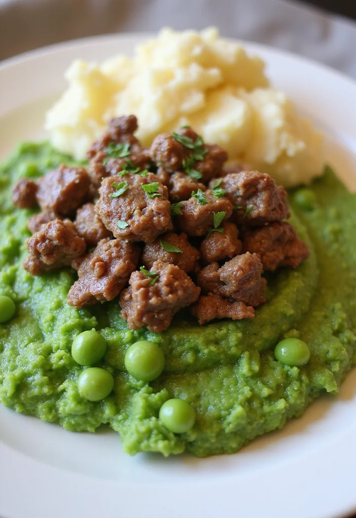 17 Ground Beef Gravy Mashed Potato Dinners That Even Picky Eaters Love - 16. Ground Beef and Pea Mash 1