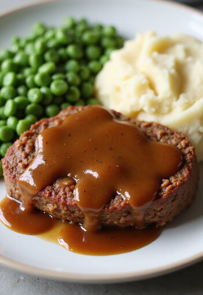 17 Ground Beef Gravy Mashed Potato Dinners That Even Picky Eaters Love - 5. Meatloaf with Gravy and Mashed Potatoes 1