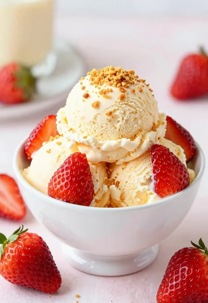 17 Guilt-Free Desserts: Dash Ice Cream Maker Recipes to Satisfy Your Sweet Tooth - 10. Strawberry Cheesecake Ice Cream 1