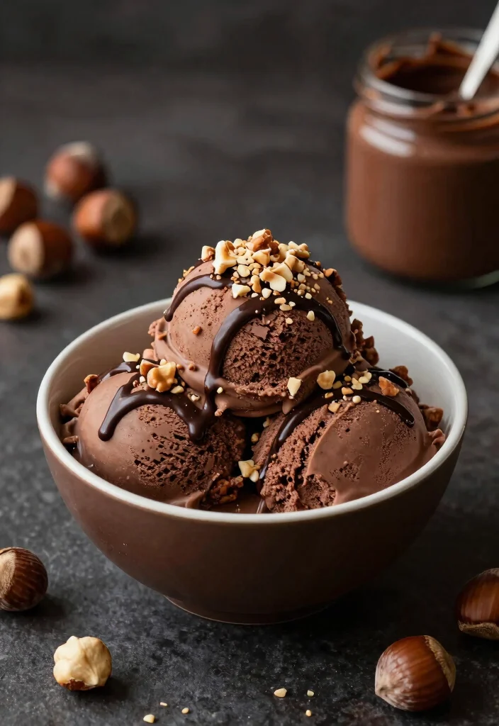 17 Guilt-Free Desserts: Dash Ice Cream Maker Recipes to Satisfy Your Sweet Tooth - 11. Chocolate Hazelnut Ice Cream 1
