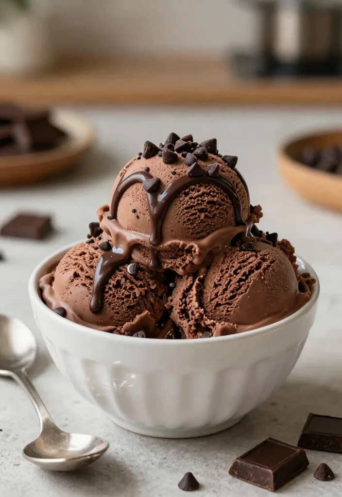 17 Guilt-Free Desserts: Dash Ice Cream Maker Recipes to Satisfy Your Sweet Tooth - 14. Double Chocolate Ice Cream 1
