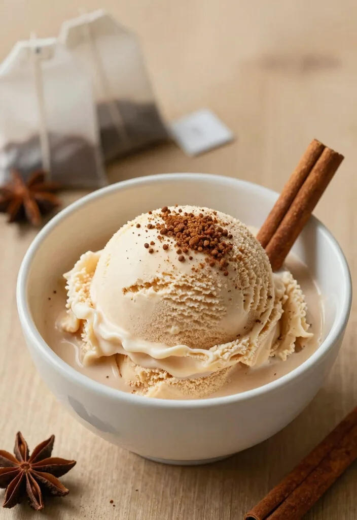 17 Guilt-Free Desserts: Dash Ice Cream Maker Recipes to Satisfy Your Sweet Tooth - 17. Spiced Chai Ice Cream 1