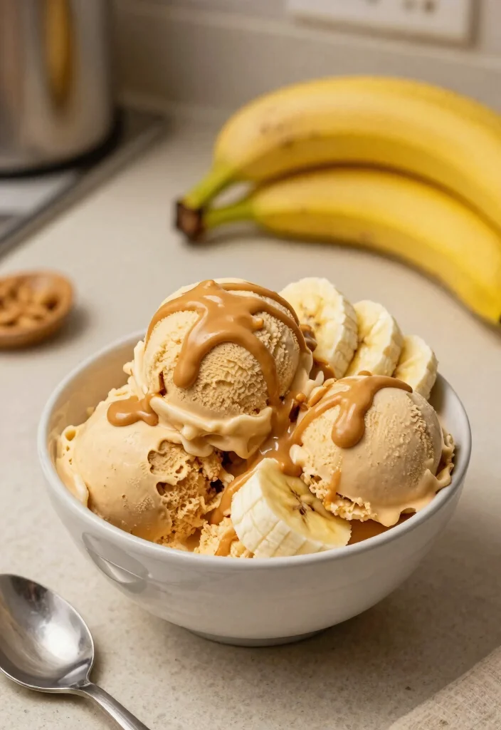 17 Guilt-Free Desserts: Dash Ice Cream Maker Recipes to Satisfy Your Sweet Tooth - 4. Peanut Butter Banana Ice Cream 1