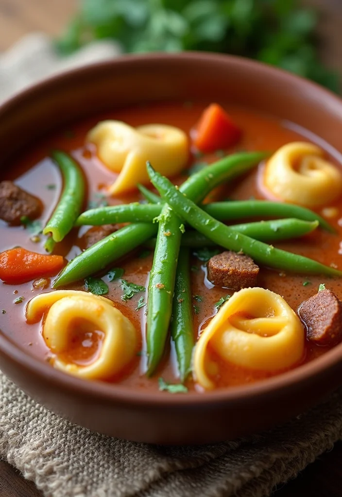 17 Underrated Beef Tortellini Soup Recipes Worth Making - 12. Beef Tortellini Soup with Green Beans 1