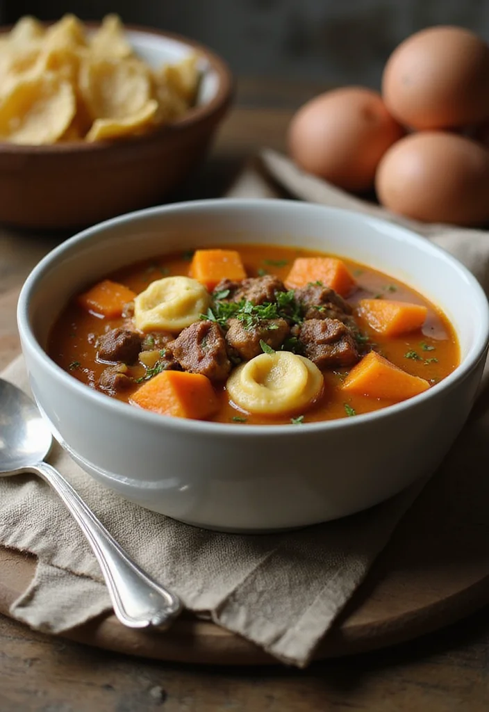 17 Underrated Beef Tortellini Soup Recipes Worth Making - 15. Beef Tortellini Soup with Sweet Potatoes 1